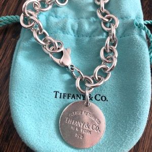 Authentic Tiffany & Co. Round Tag Charm Bracelet